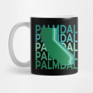 Palmdale California Green Repeat Mug